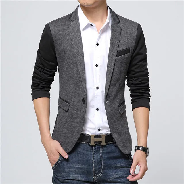 West Louis™ Fashion Solid Business Blazer