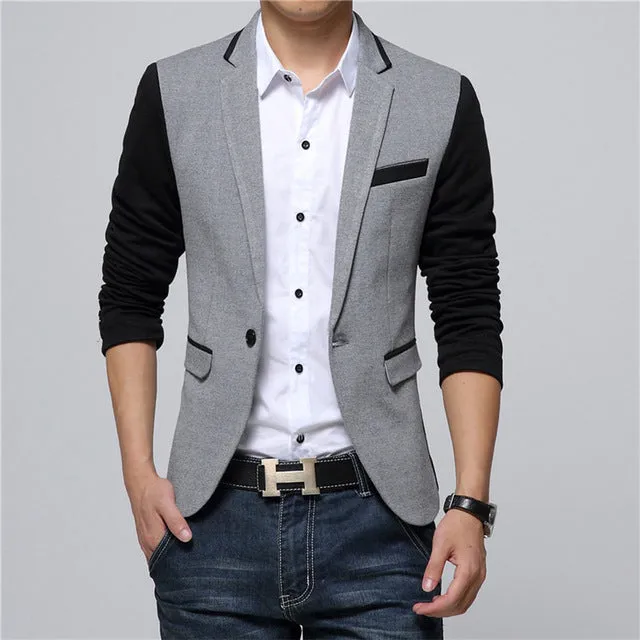 West Louis™ Fashion Solid Business Blazer