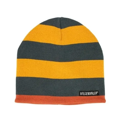 Winter Fleece Lined Knit Hat: Saffron / Honey