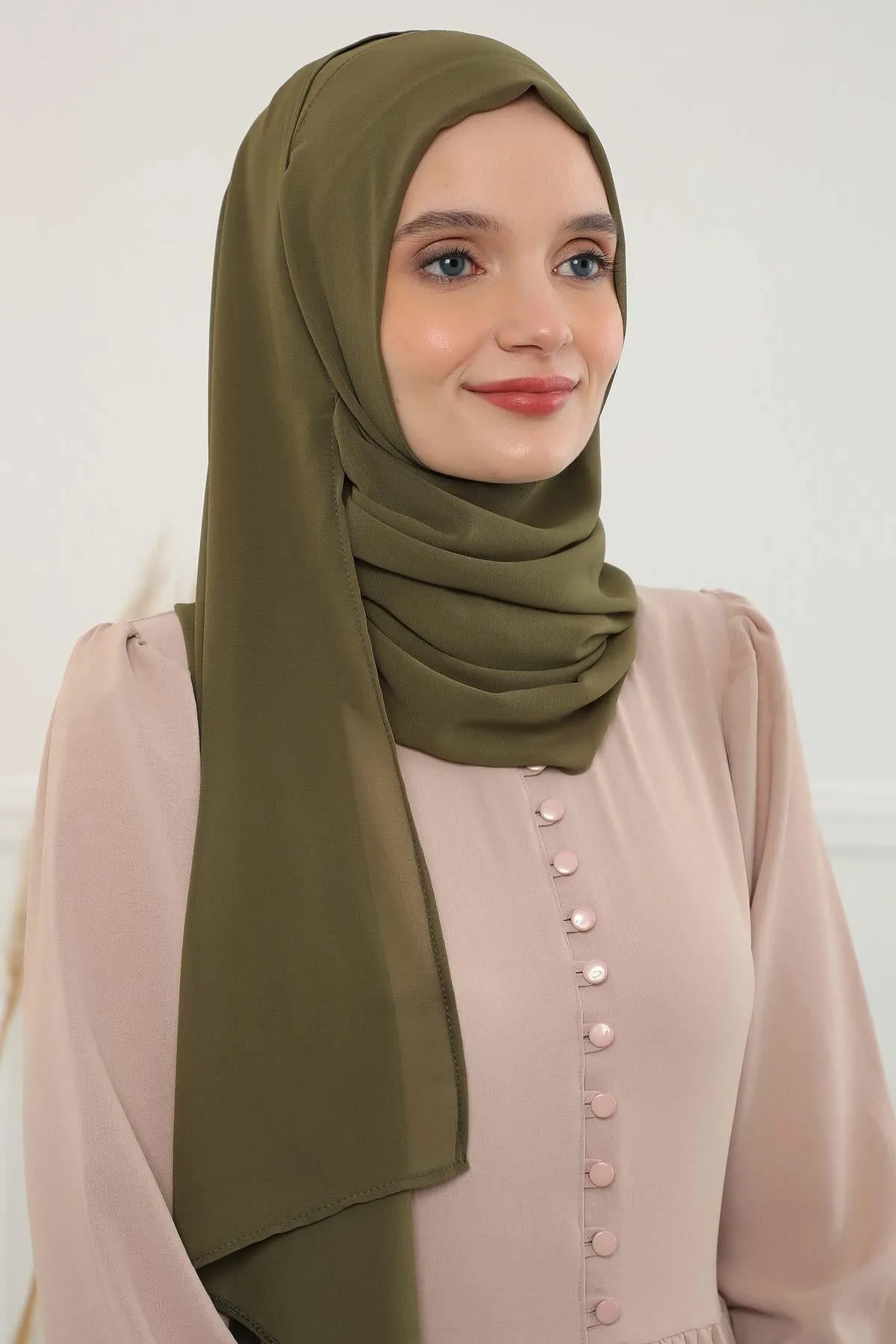 Women Instant Chiffon Shawl Modesty Turban Hijab Head Wrap Ready to Wear Women Headscarf made from Chiffon Fabric with Color Options,PS-11