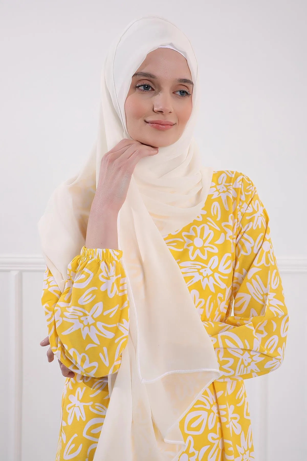 Women Instant Chiffon Shawl Modesty Turban Hijab Head Wrap Ready to Wear Women Headscarf made from Chiffon Fabric with Color Options,PS-11