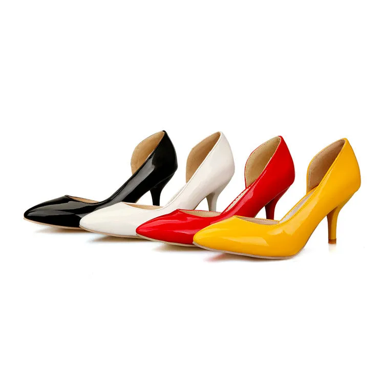 Women's Patent Leather High Heel Pumps