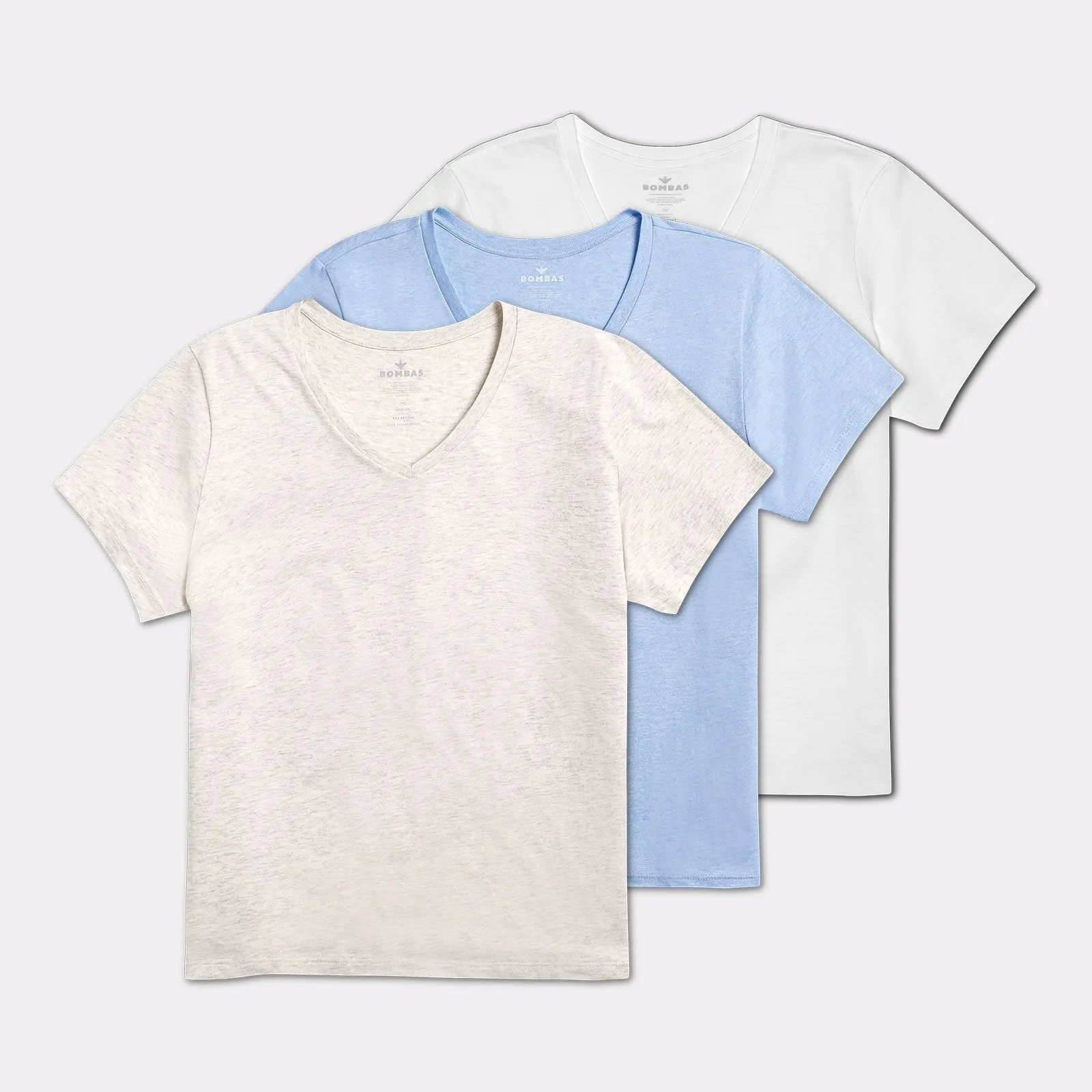 Women's Pima Cotton V-Neck T-Shirt 3-Pack