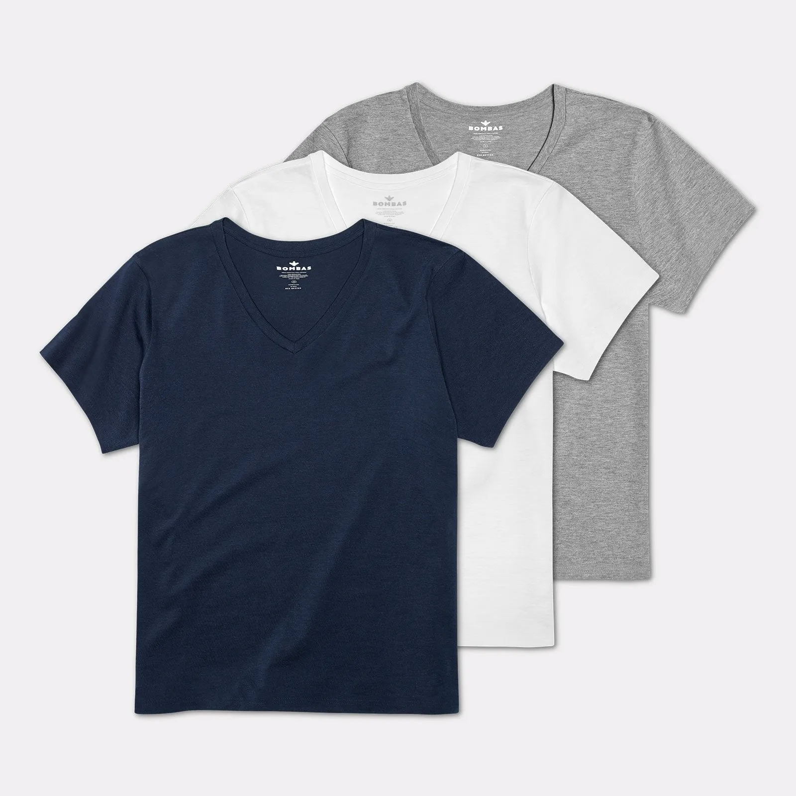 Women's Pima Cotton V-Neck T-Shirt 3-Pack