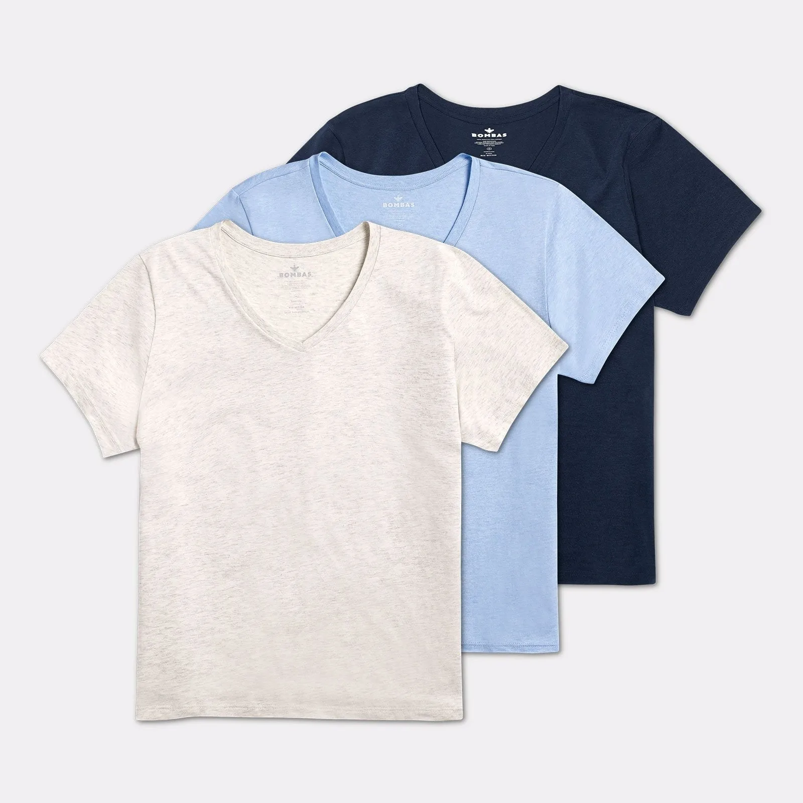 Women's Pima Cotton V-Neck T-Shirt 3-Pack