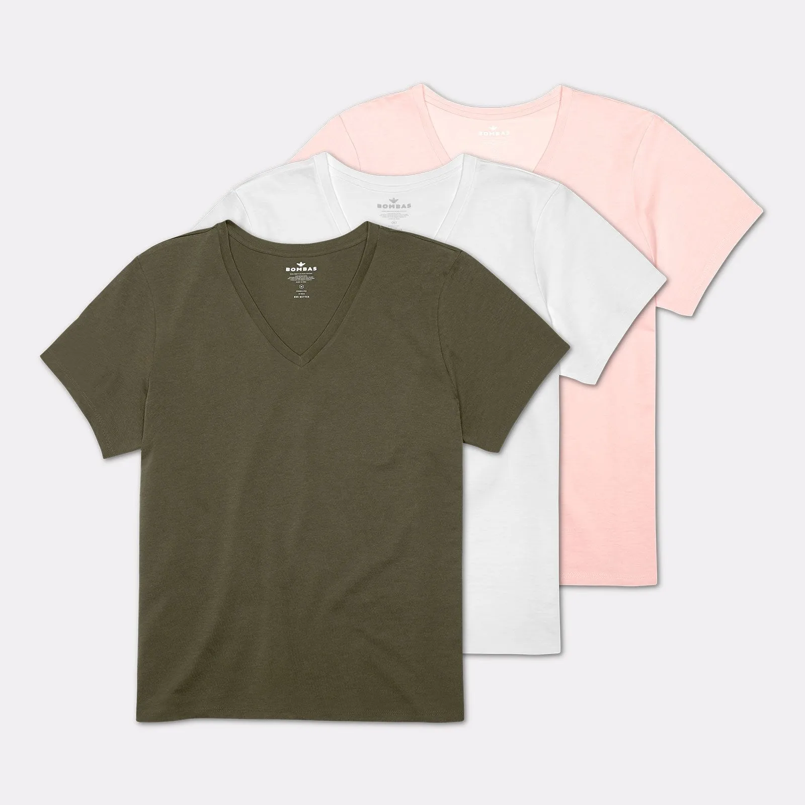 Women's Pima Cotton V-Neck T-Shirt 3-Pack