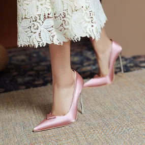 Women's Pointed Toe High Heel Wedding Pumps