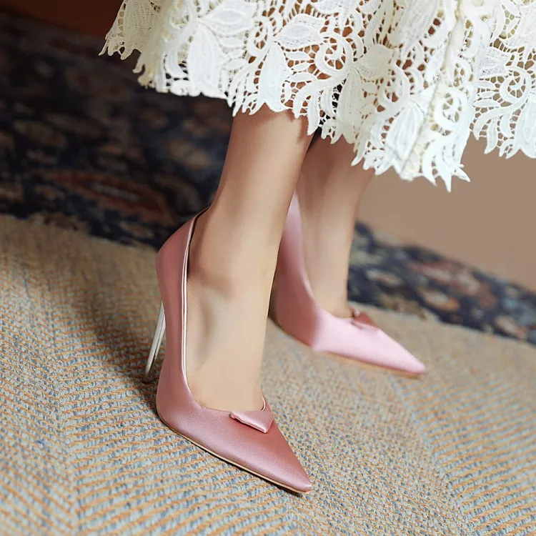 Women's Pointed Toe High Heel Wedding Pumps