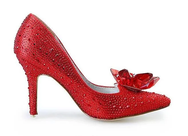 Women's rhinestone silver glitter wedding pumps