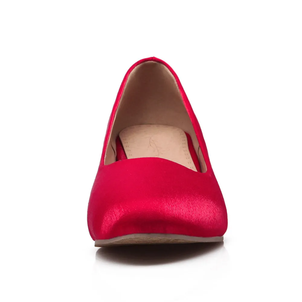 Women's Suede Wedge Heel Pumps